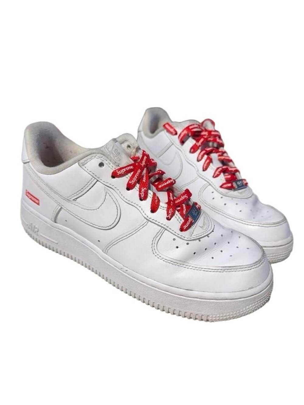 SUPREME NIKE AIR FORCE 1 LOW WHITE SZ 7 US
